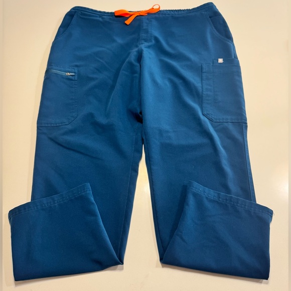 Figs Pants - Figs Yola Wide Leg Scrub Pants Womens Size XXL Deep Reef Color Nurse Dental